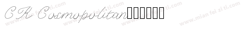 CK Cosmopolitan字体转换